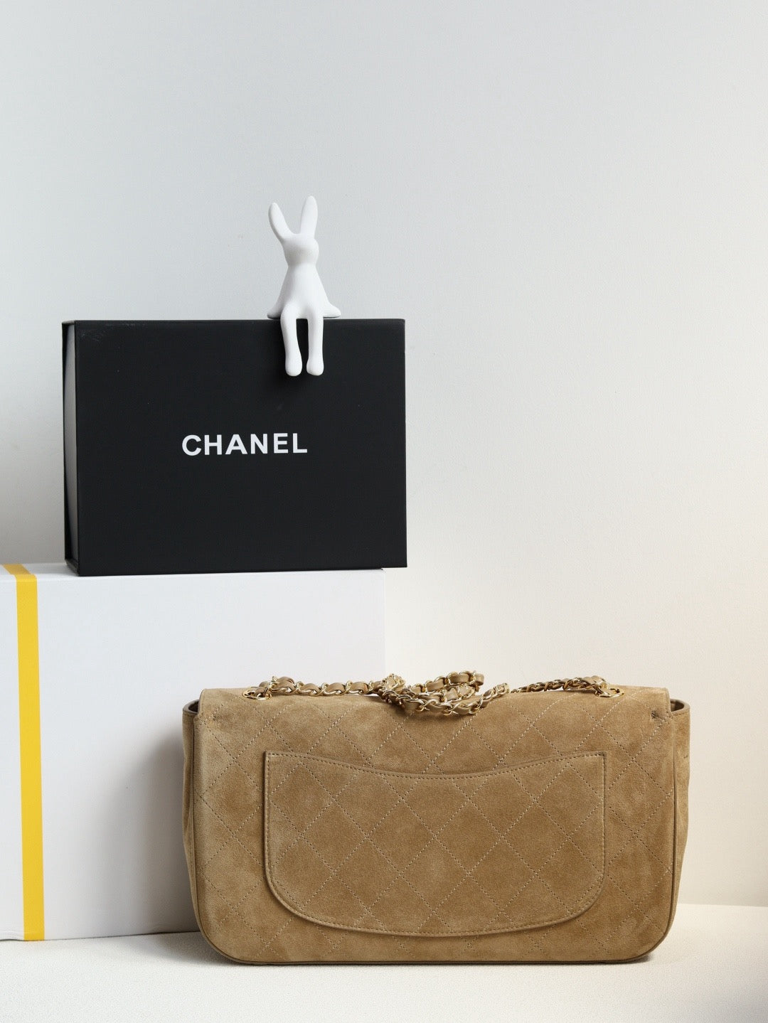 26S Suede & Calfskin Maxi Flap Bag | (Premium Quality+++)