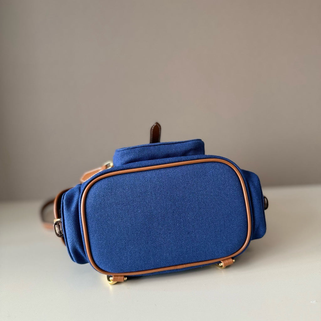 Premium Canvas &  Calfskin College-Style Backpack – JKS