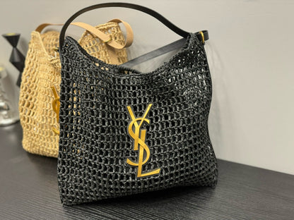 Y*S*L Handcrafted Crochet Net Shoulder Bag