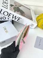 D Bow Logo Card Holder | S2867/ S2866| Lambskin |