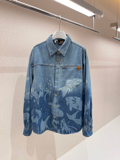 L@WE Ocean “Soft Blue” Denim Shirt Jacket