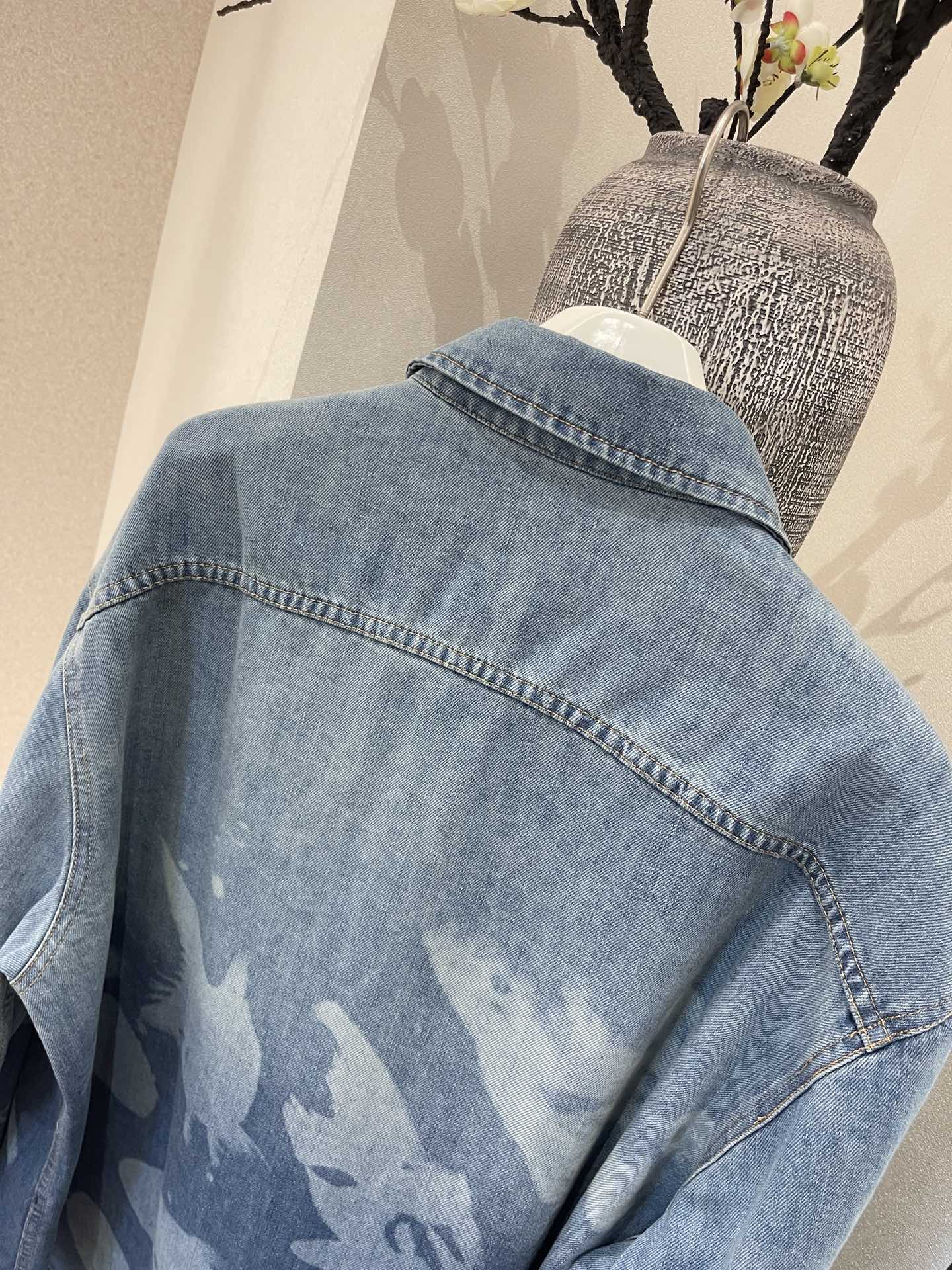 L@WE Ocean “Soft Blue” Denim Shirt Jacket