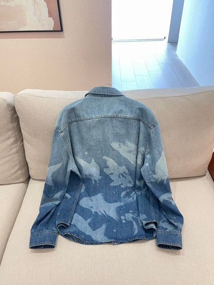 L@WE Ocean “Soft Blue” Denim Shirt Jacket