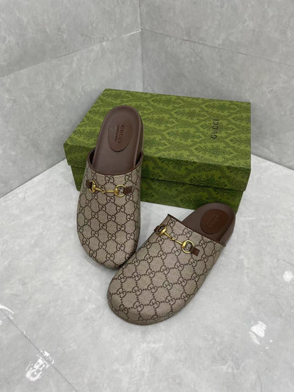 Unisex Guc G=Horsebit Mule Slippers