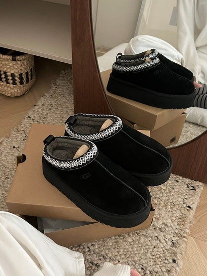 Tazz Platform Ethnic-Style Slippers