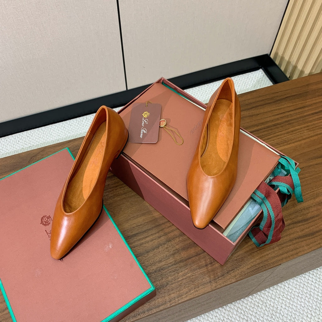 LP Elegant Minimalist Leather Flats