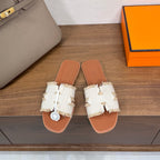 Luxury Oran-Style Velvet Sandals