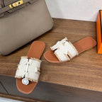 Luxury Oran-Style Velvet Sandals