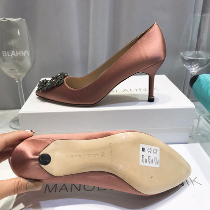 Upgraded Crystal Buckle Heels – Timeless Elegance ✨