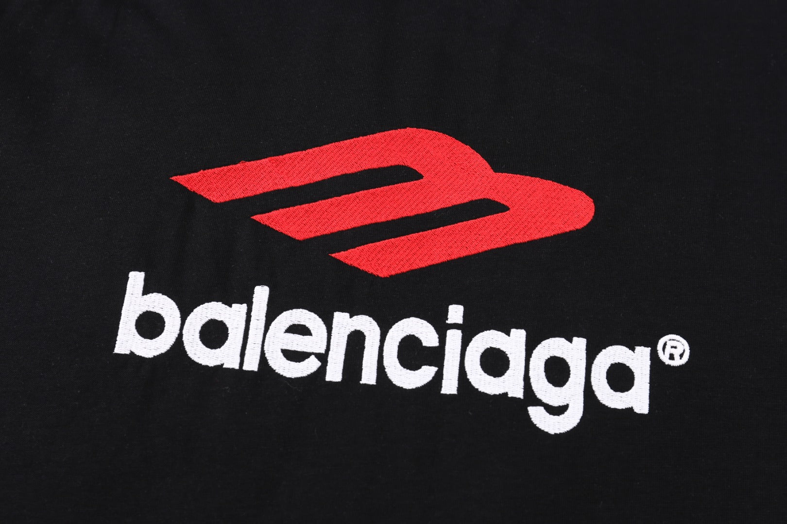 B- Letter Embroidery Oversized T-Shirt