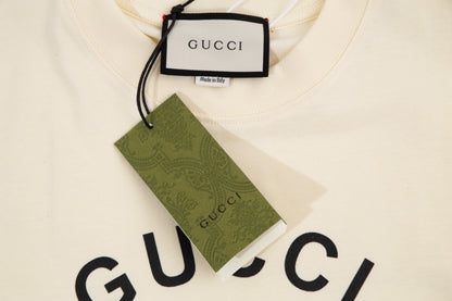 “Firenzc 1921” Double-G Print Short Sleeve T-Shirt