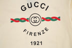 “Firenzc 1921” Double-G Print Short Sleeve T-Shirt