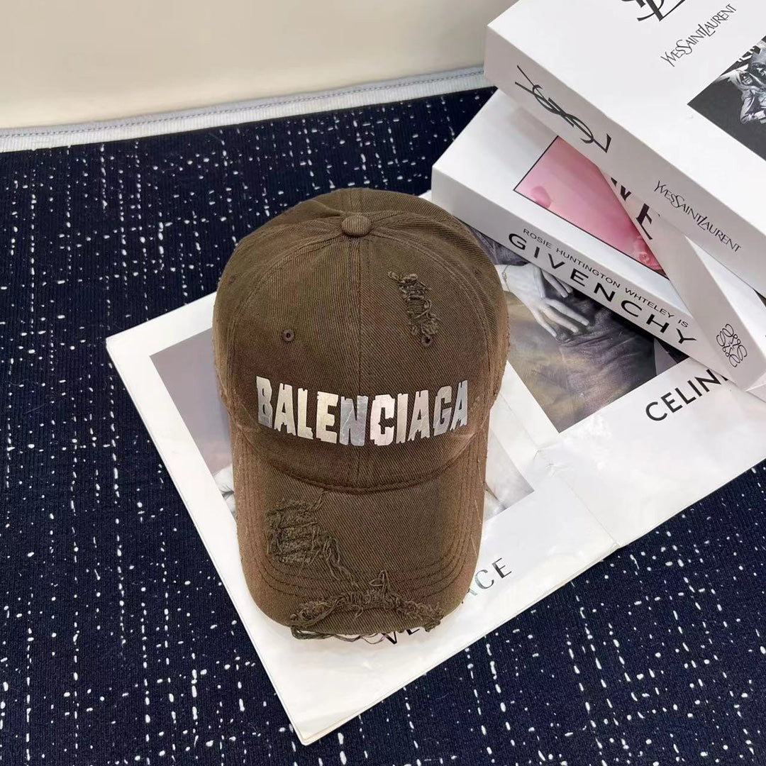 Washed Cotton Distressed Baseball Cap
