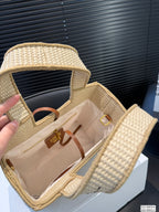 Summer Woven Tote Bag