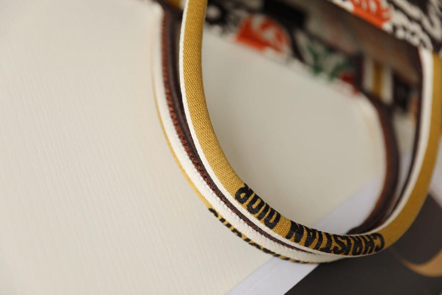 Embroidered Oblique-Style Tote