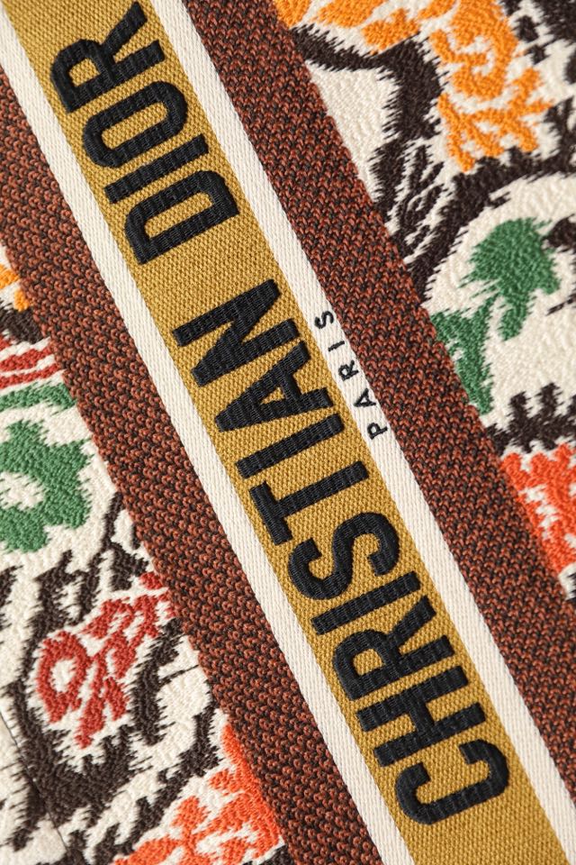 Embroidered Oblique-Style Tote