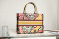 Embroidered Oblique-Style Tote