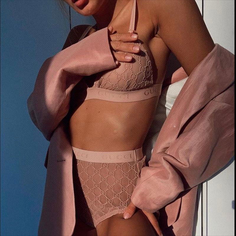 Sheer Mesh Embroidered Bodysuit – Deep V & Lace Detail