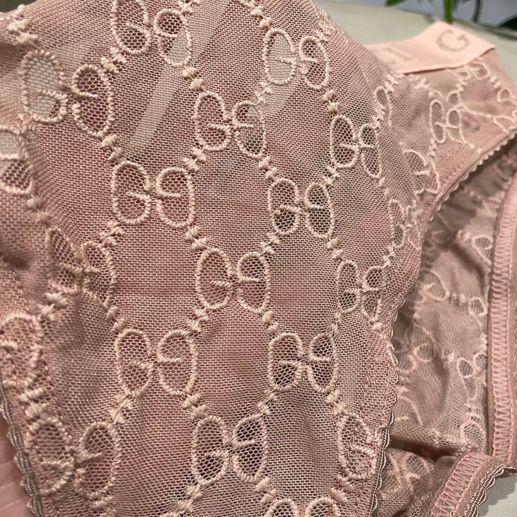 Embroidered Sheer Mesh Bodysuit – Deep V & Lace Detail