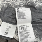 Sheer Lace-Trim Soft Grey Longline Top – Summer Edition