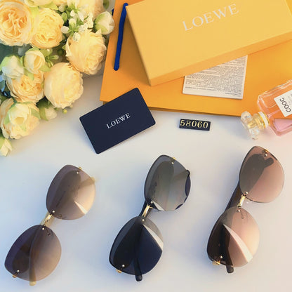 Rimless Cut-Edge Cat-Eye Sunglasses – Trendy &  Elegant