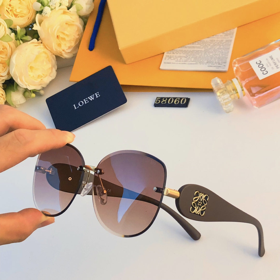 Rimless Cut-Edge Cat-Eye Sunglasses – Trendy &  Elegant