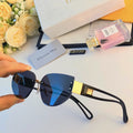 2025 Chic Frameless Cat-Eye Sunglasses – Elegant & On-Trend