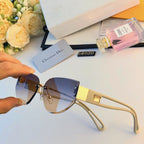 2025 Chic Frameless Cat-Eye Sunglasses – Elegant & On-Trend