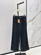 Two-Piece Contrast Stitch Denim Set – Vest & Pants