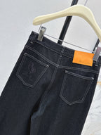 Two-Piece Contrast Stitch Denim Set – Vest & Pants