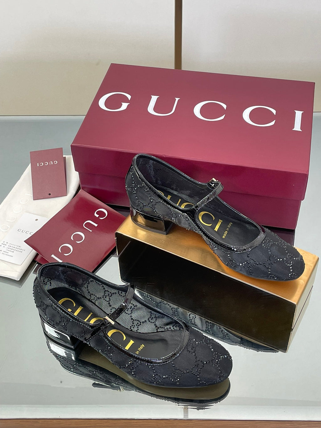 Luxury Crystal Mesh Mary Jane Flats – Early Fall 2025 Collection