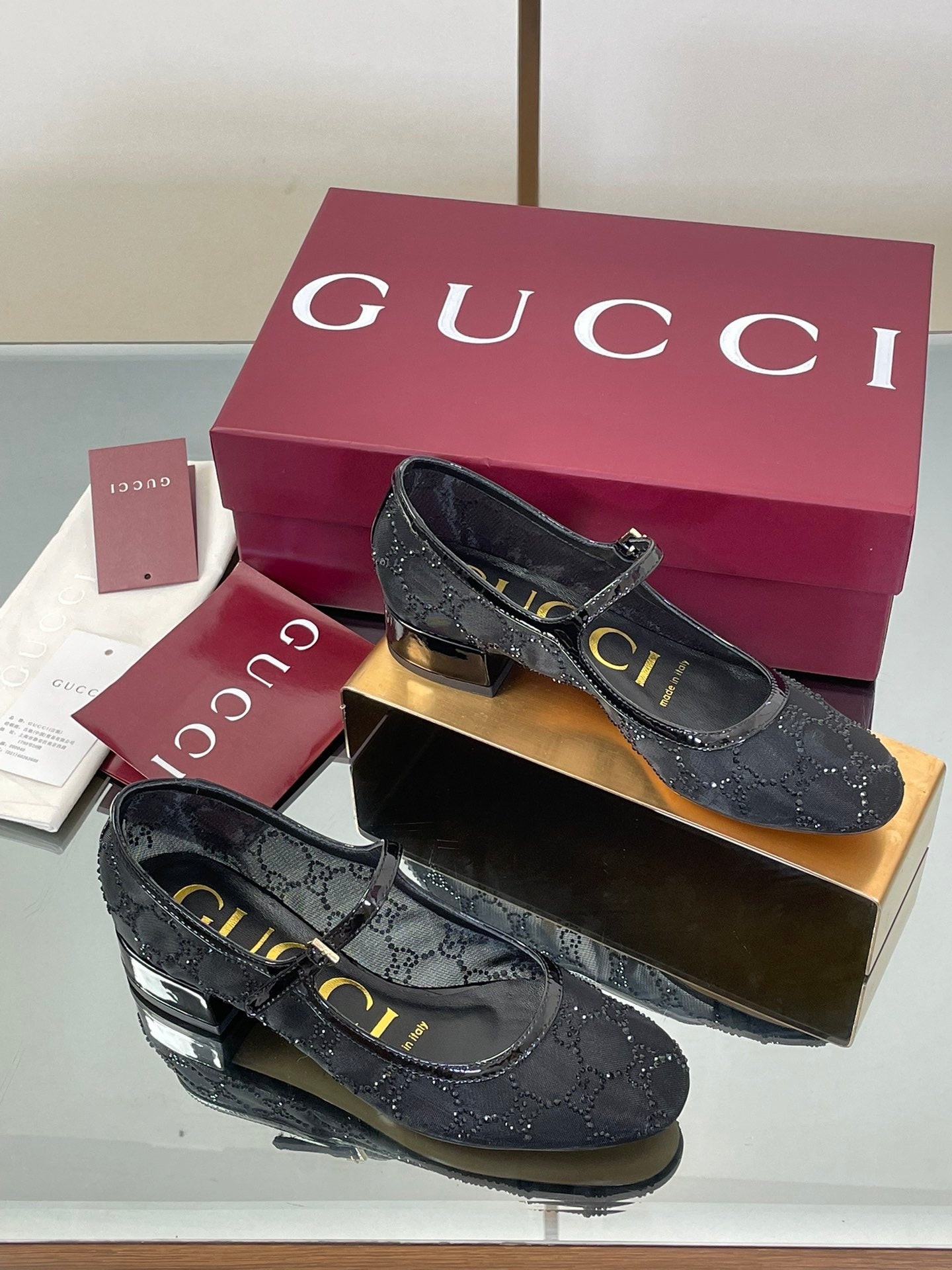 Luxury Crystal Mesh Mary Jane Flats – Early Fall 2025 Collection