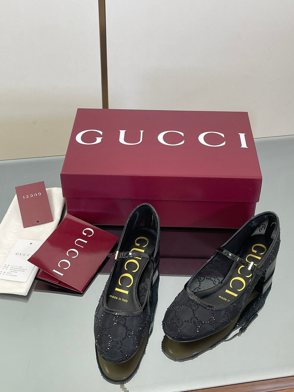 Luxury Crystal Mesh Mary Jane Flats – Early Fall 2025 Collection