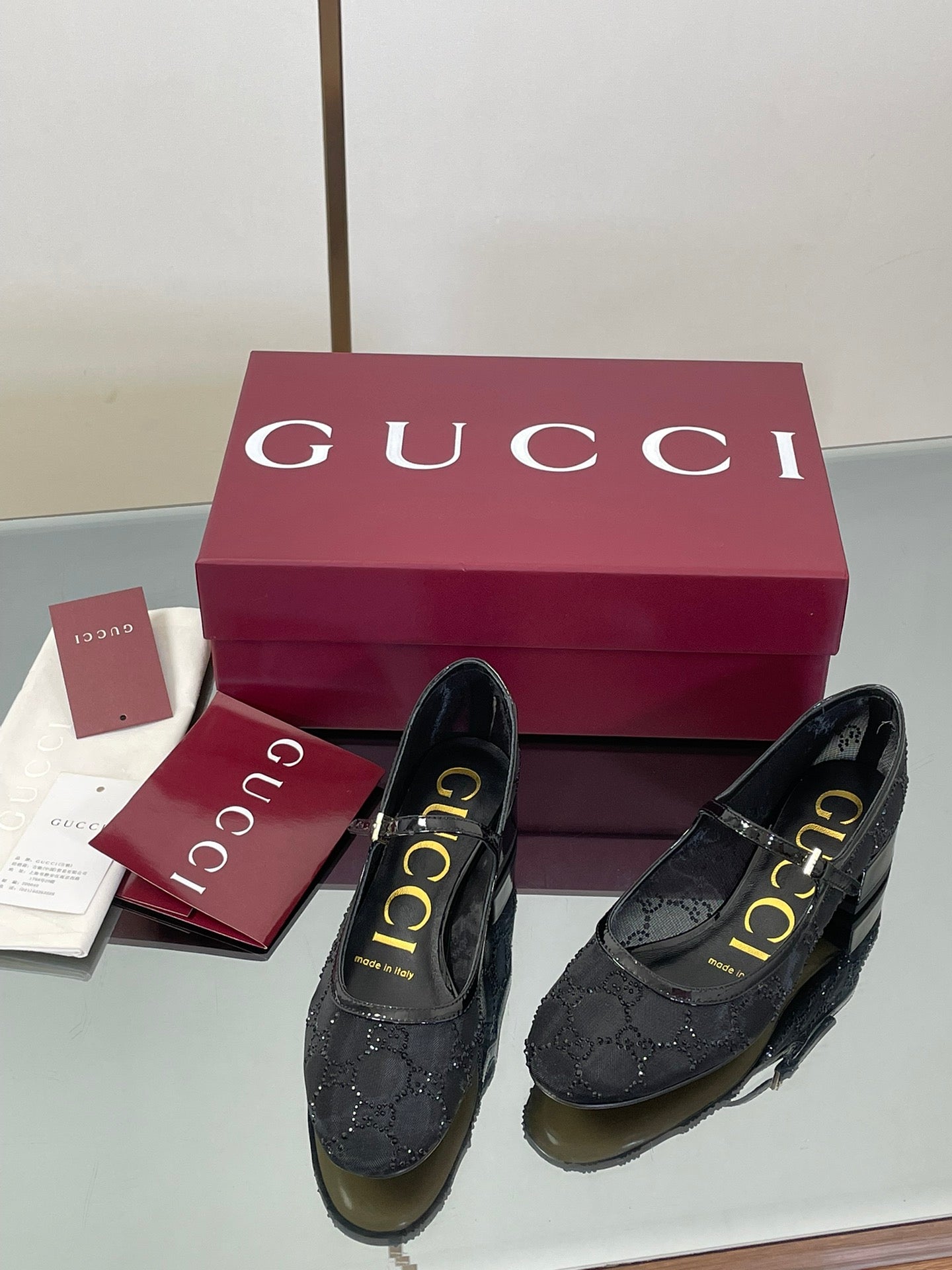 Luxury Crystal Mesh Mary Jane Flats – Early Fall 2025 Collection