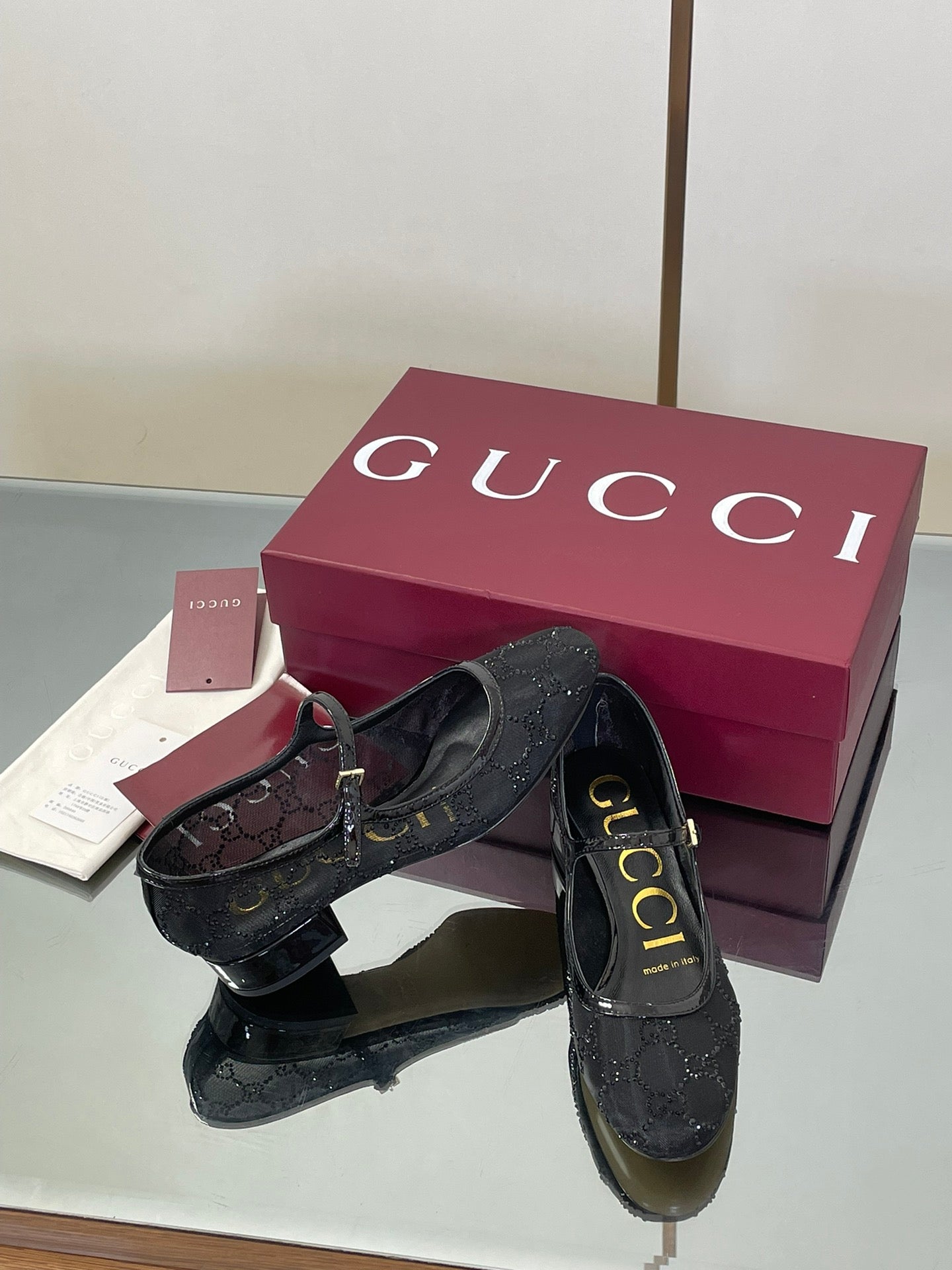 Luxury Crystal Mesh Mary Jane Flats – Early Fall 2025 Collection