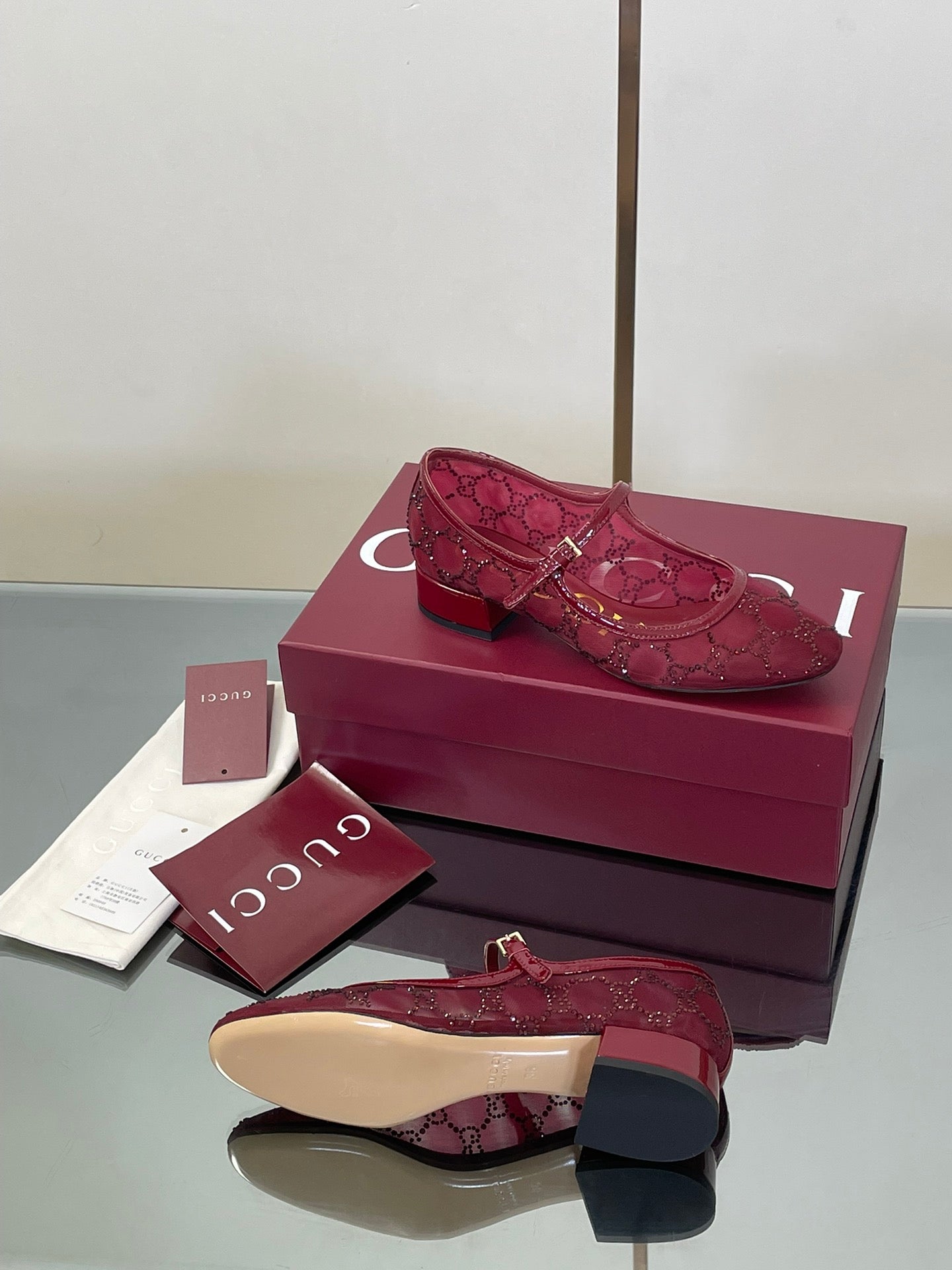 Luxury Crystal Mesh Mary Jane Flats – Early Fall 2025 Collection