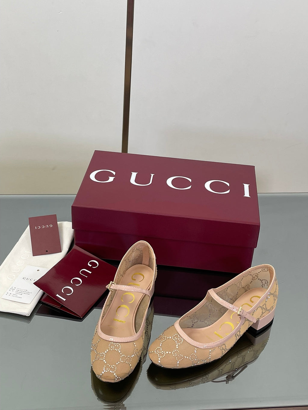 Luxury Crystal Mesh Mary Jane Flats – Early Fall 2025 Collection