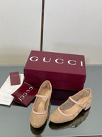 Luxury Crystal Mesh Mary Jane Flats – Early Fall 2025 Collection