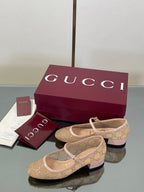 Luxury Crystal Mesh Mary Jane Flats – Early Fall 2025 Collection