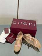 Luxury Crystal Mesh Mary Jane Flats – Early Fall 2025 Collection