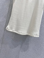 MM Chic ruffle-trim crop tank top