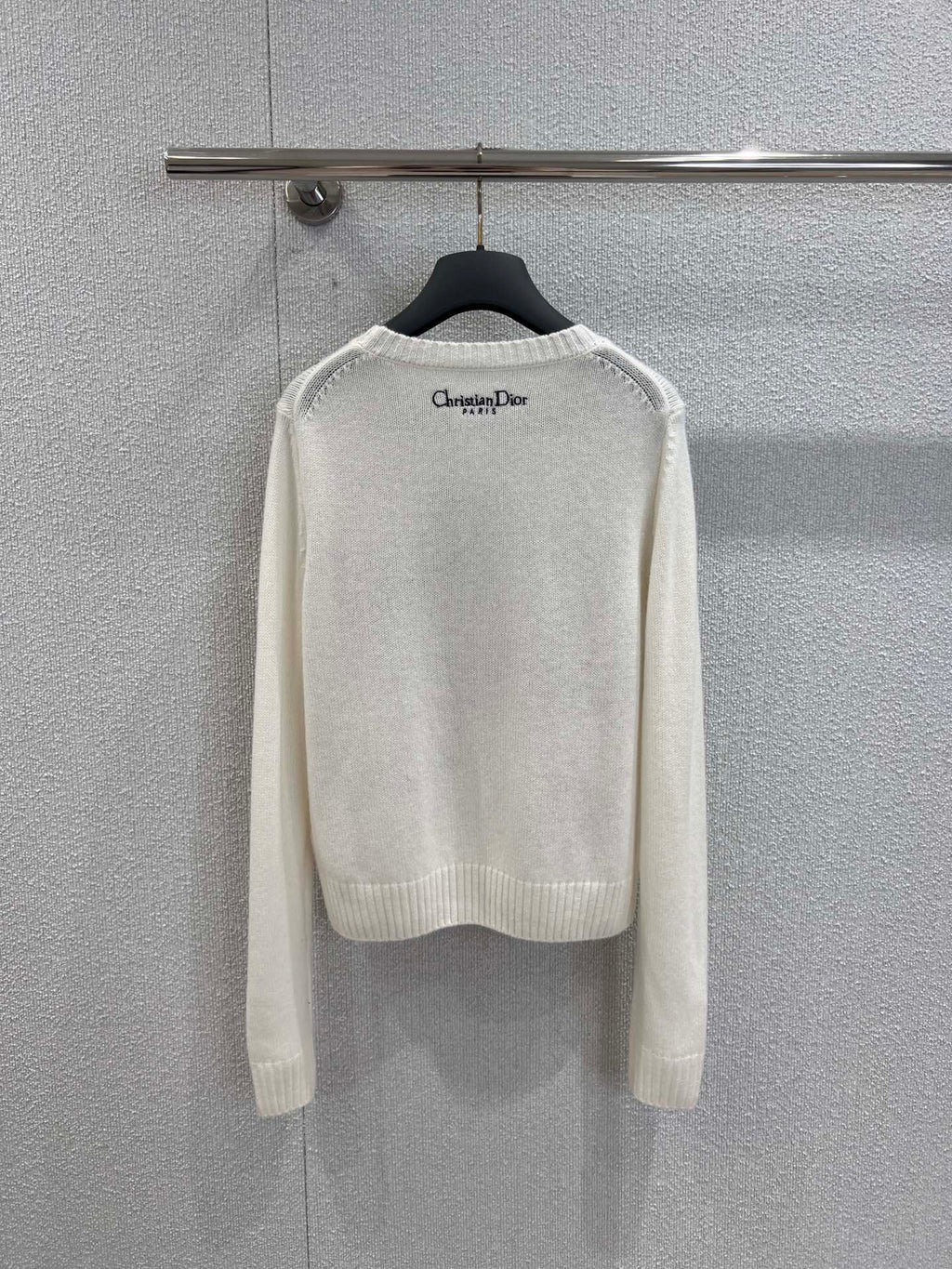 Embroidered Cashmere Knit Sweater  (Premium Quality)