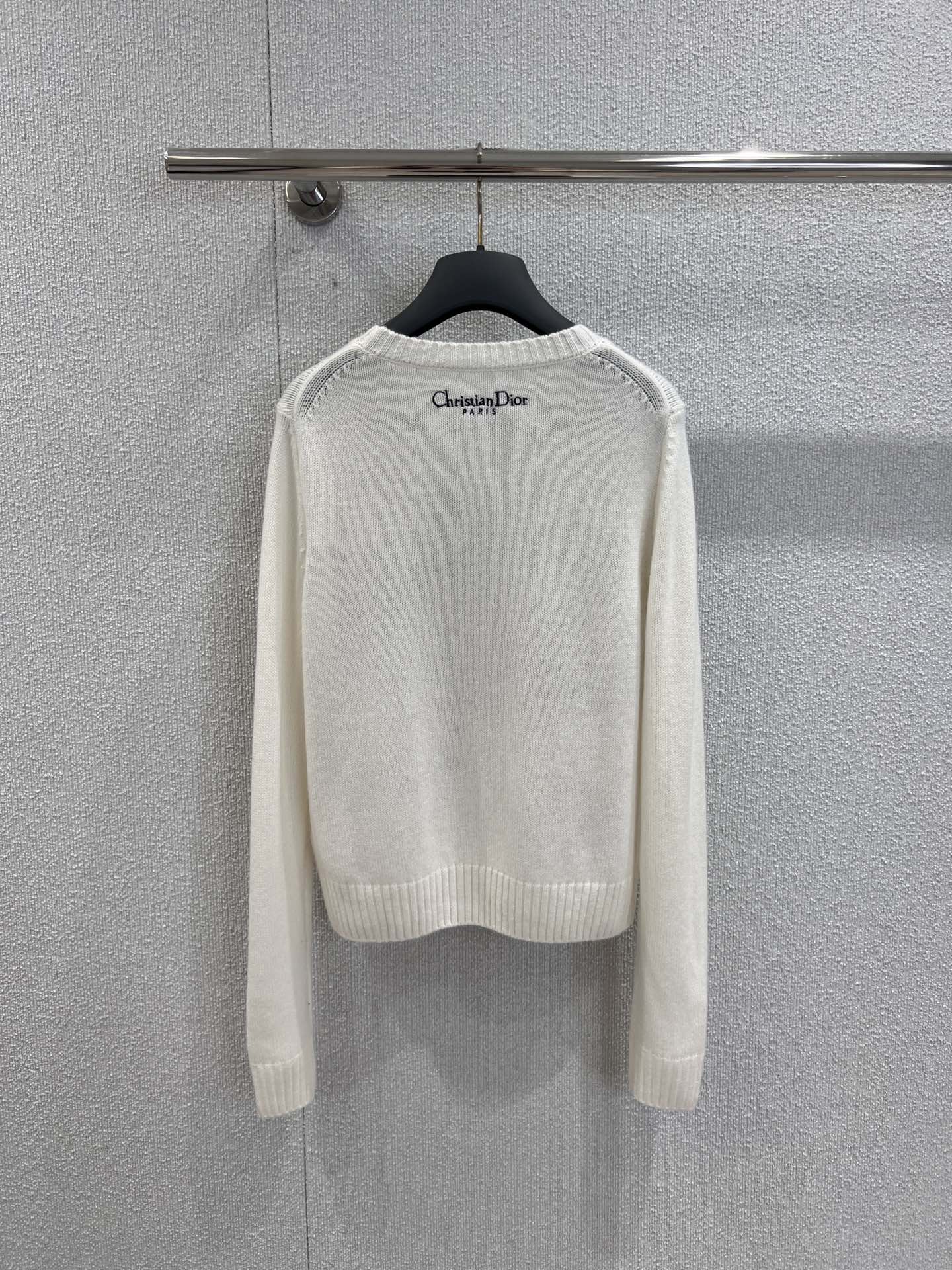 Embroidered Cashmere Knit Sweater  (Premium Quality)