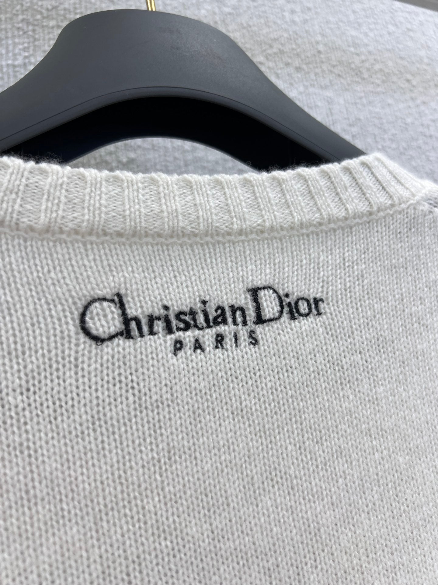 Embroidered Cashmere Knit Sweater  (Premium Quality)