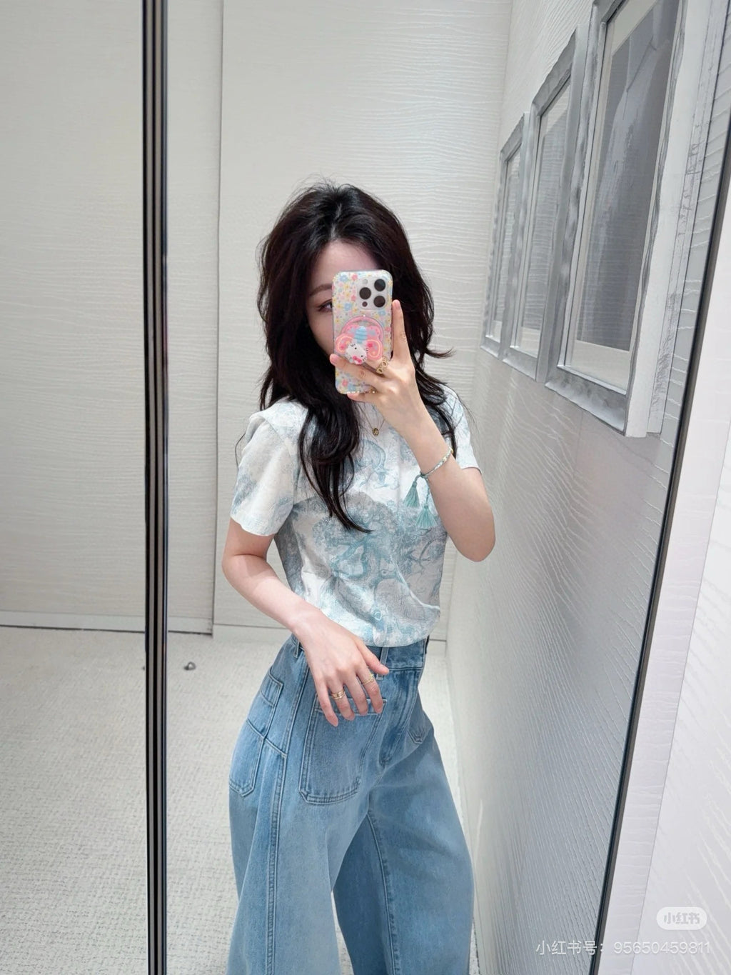 Floral Toile Knit Tee – Limited Edition