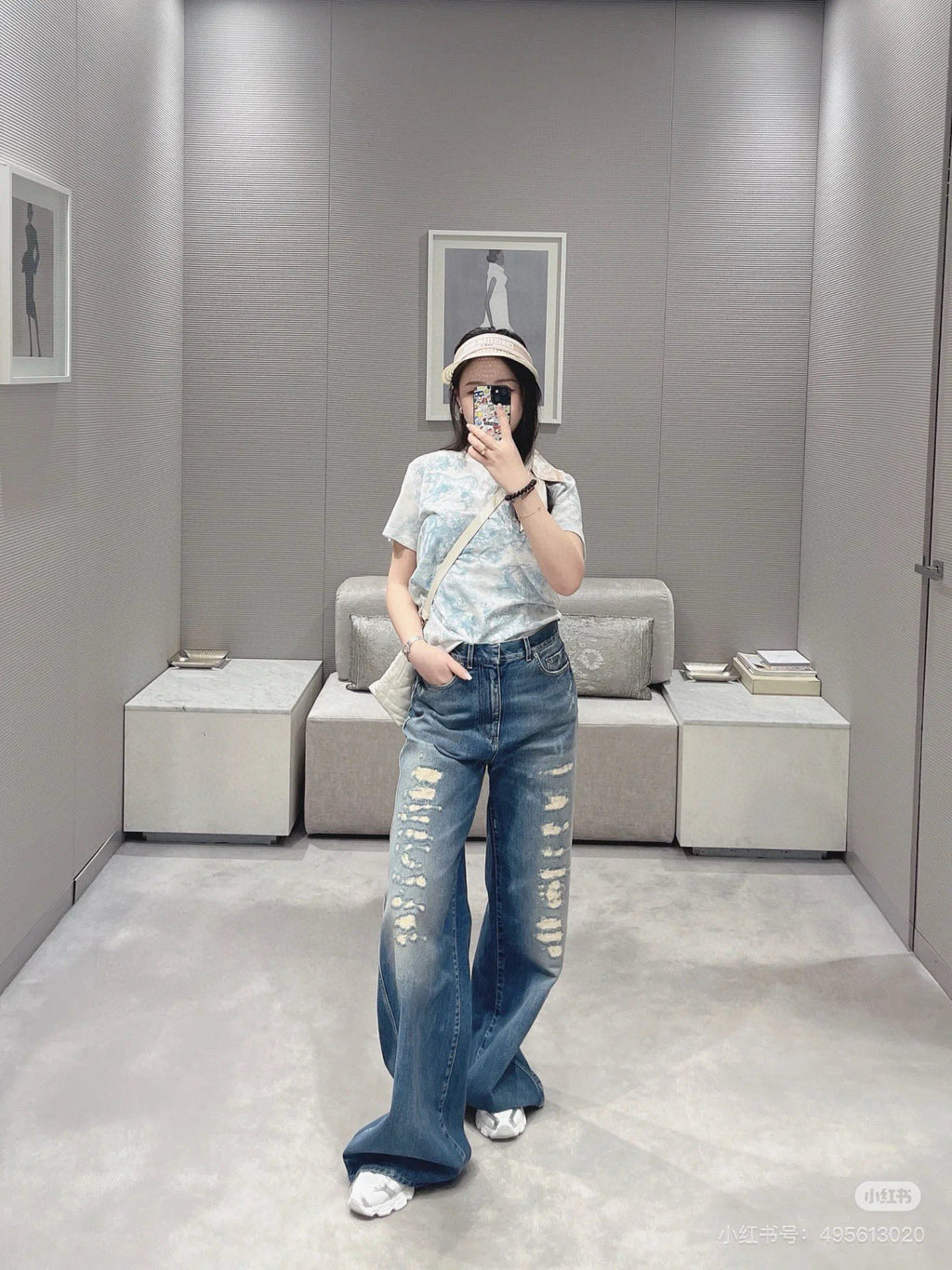 Floral Toile Knit Tee – Limited Edition