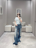 Floral Toile Knit Tee – Limited Edition