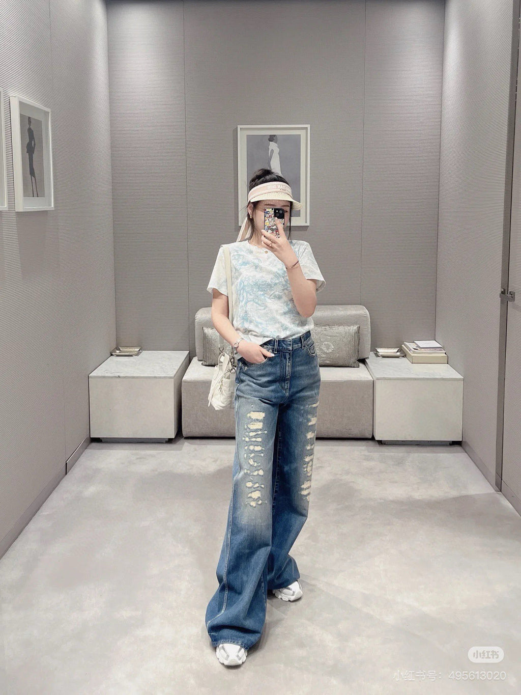 Floral Toile Knit Tee – Limited Edition