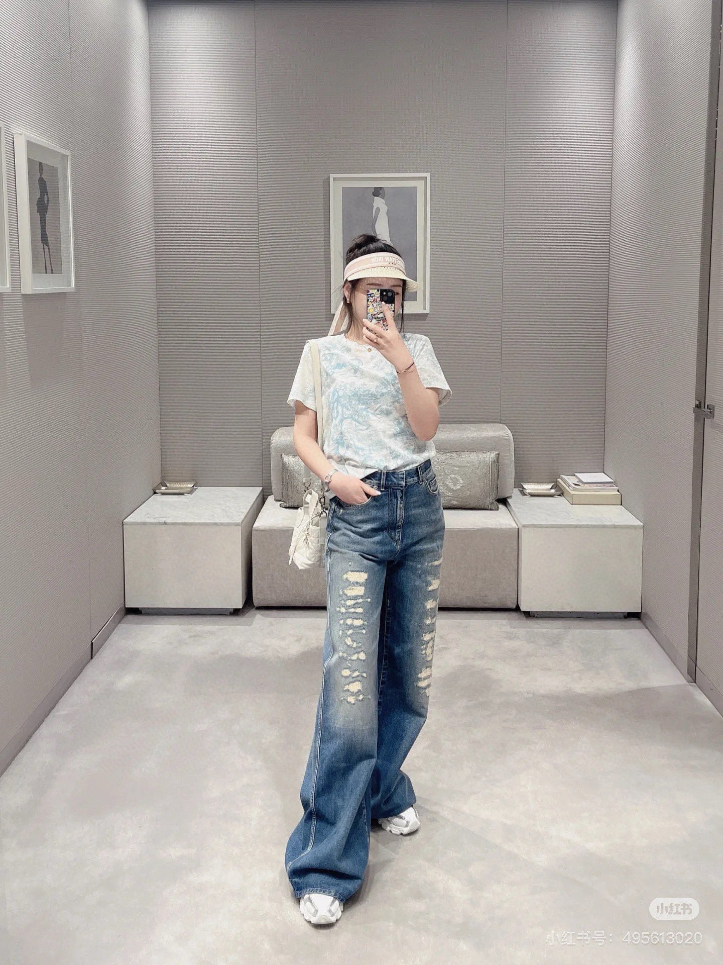 Floral Toile Knit Tee – Limited Edition