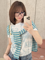 Floral Toile Knit Tee – Limited Edition